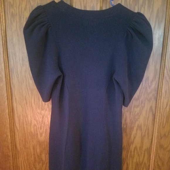 Ted Baker Scoop Neck Bodycon Dress Navy Blue Size TB Size 3 US  8 - Picture 9 of 10
